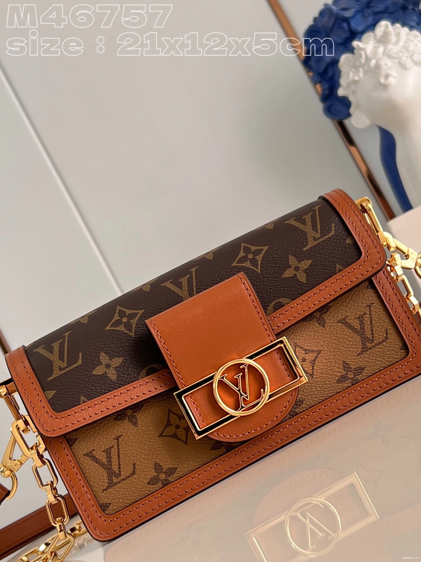 WIS East DAUPHINE LOUIS West-21*12*5CM VUITTON 0716